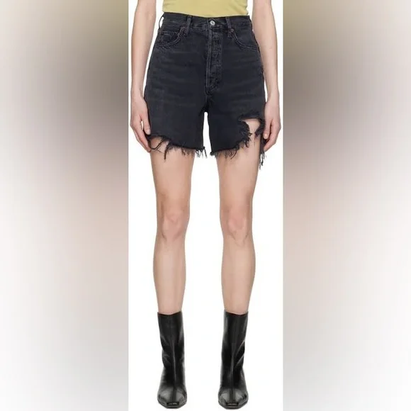 Agolde StellaDistressed Jean Shorts
